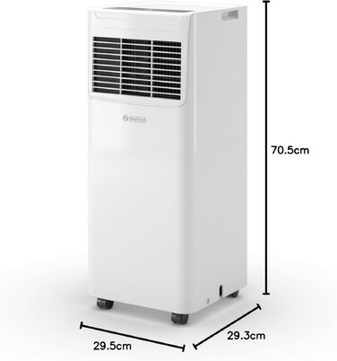 Олімпія Сплендід Dolceclima Slim 8 WWB: Портативний кондиціонер 8000 BTU/год, клас A, охолодження, осушення, вентиляція