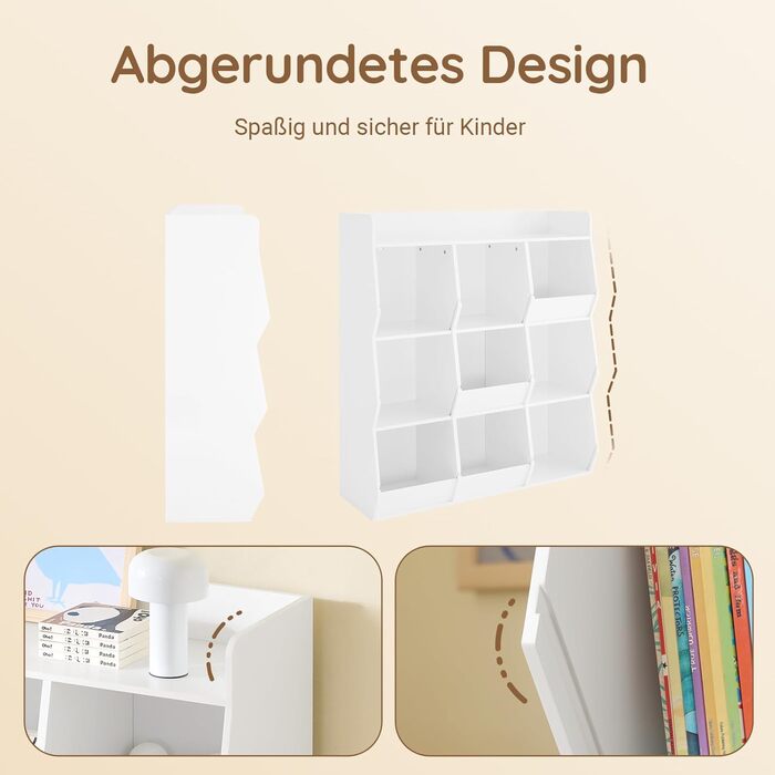 Полиця для дитячих книжок SoBuy Montessori, зелена, 80x104x34 см (KMB55-K-GR)