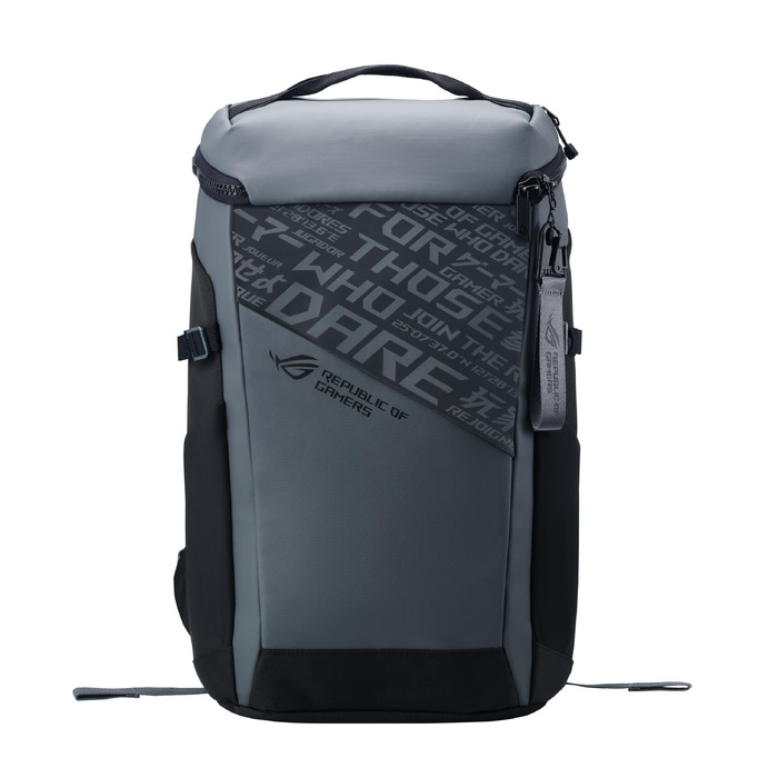 Ігровий рюкзак ASUS ROG Ranger BP2701 Cybertext Edition для ноутбуків до 18 дюймів, 24Л, водовідштовхувальний, Cybertext Grey