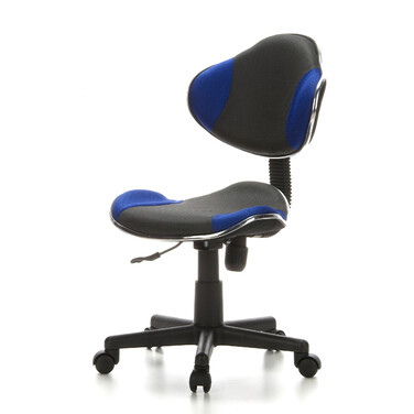 Дитяче письмове крісло KIDDY GTI-2, оббивка тканина, сіро-блакитне, hjh OFFICE