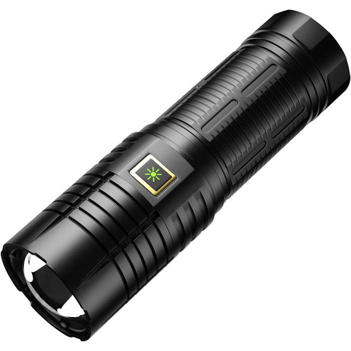 ASORT LED ліхтар 30000 люмен, надяскравий, з бічним COB-світлом, акумуляторний Type-C, водонепроникний IPX67, тактичний, 9 режимів, з магнітом для кемпінгу, туризму та екстрених ситуацій Beta B1