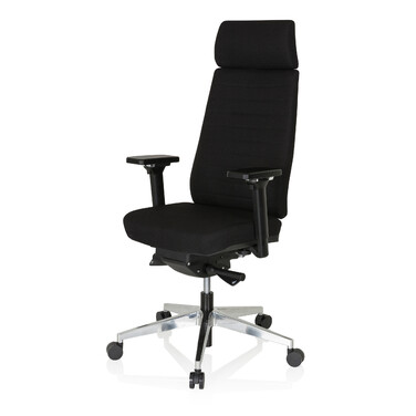 Офісне крісло MOVE-TEC PRO 3D, тканина, чорний колір / чорний колір, hjh OFFICE