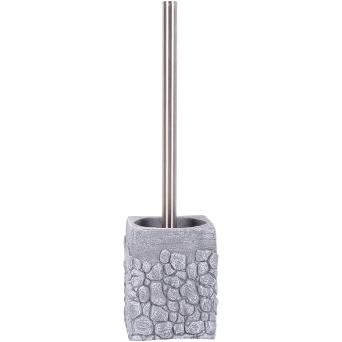 Йоржик для унітазу Grey Stone, сіра кам'яна основа