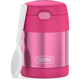 Термос для їжі THERMOS FUNTAINER 0,3 л рожевий з ложкою для дітей, герметичний, зберігає тепло 5 годин і холод 7 годин, контейнер для супу, мюслі, школи