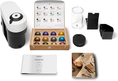 Кавомашина Nespresso Krups Vertuo Pop Coconut White 560 мл - автоматичне розпізнавання капсул, 4 розміри чашок