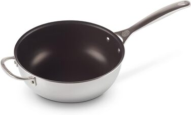 LE CREUSET Набір сковорідок з антипригарним покриттям 24 см (3 шт.) з нержавіючої сталі 3-ply PLUS