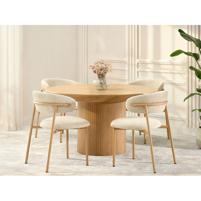 Стілець Mebel-Partner, тканина, бежевий, 1 шт.