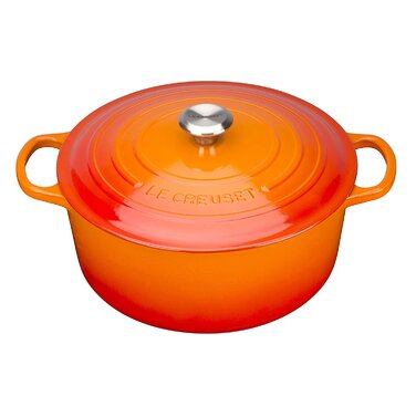 Каструля/жаровня з кришкою 24 см, помаранчева Signature Le Creuset