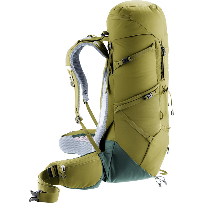 Туристичний рюкзак Deuter Aircontact Core 40+10 л, зелений, модель 2024, для трекінгу