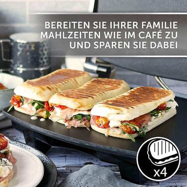 Сендвічниця Breville VST026X для 4 тостів, паніні, нержавіюча сталь, кафе-стиль