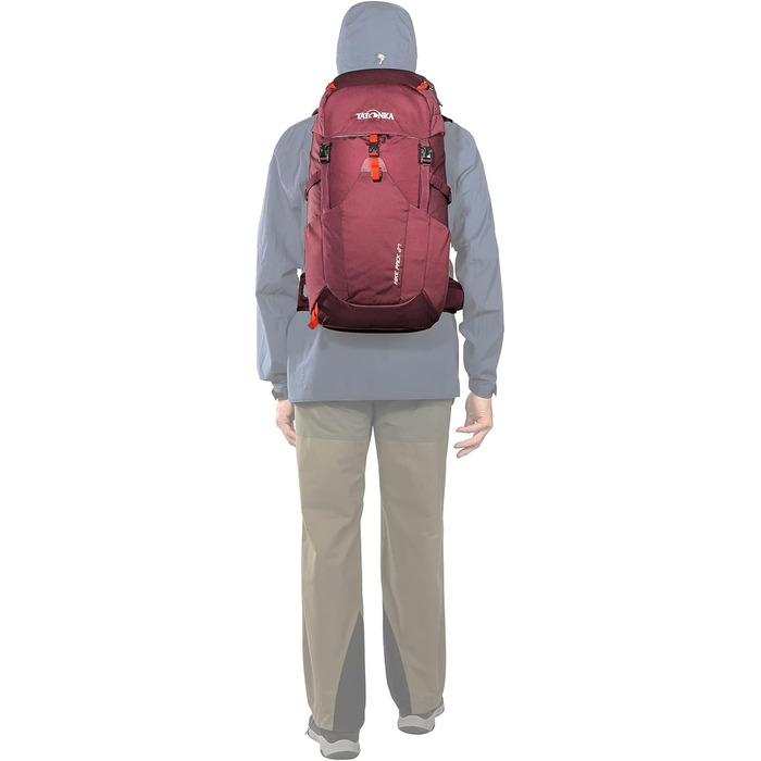 Рюкзак для туризму Tatonka Hike Pack 27 л з вентиляцією спини та дощовиком, легкий і зручний, унісекс, сірий