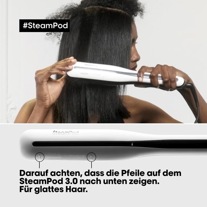 L’Oréal Professionnel Paris SteamPod 3.0 – професійний стайлер для волосся з паровою технологією, випрямляч для всіх типів волосся