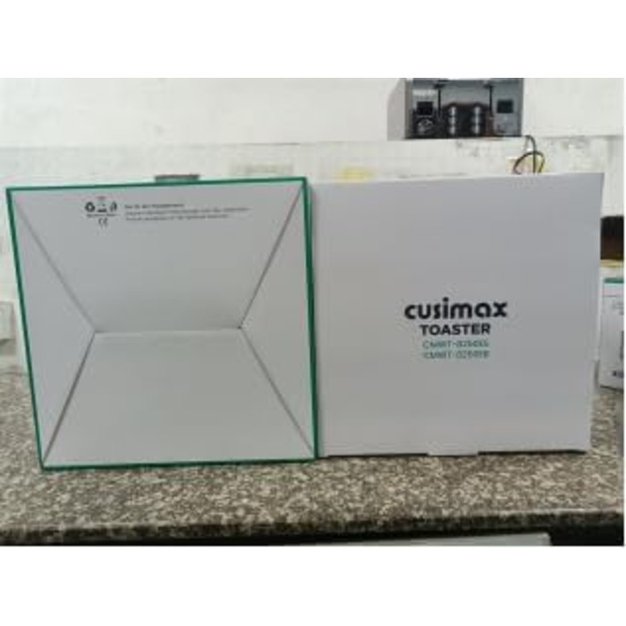Тостер на 4 скибки CUSIMAX з LED-дисплеєм, чорний нержавійка, 4 широкі відсіки, 2 незалежні панелі керування, 6 рівнів підсмажування, функції скасування, підігріву та розморожування