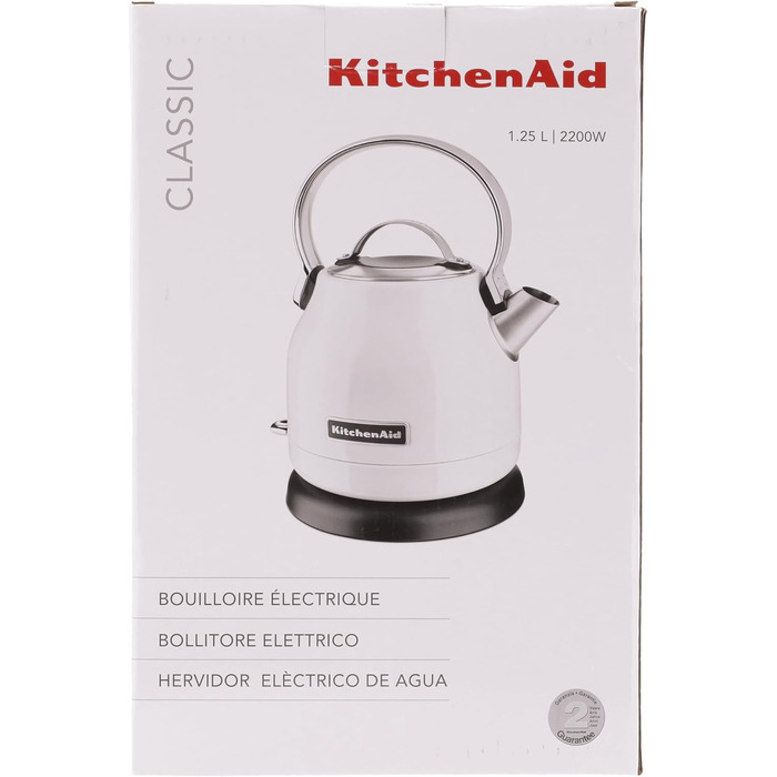 Електрочайник KitchenAid 5KEK1222EOB, 1.25 л, онікс чорний