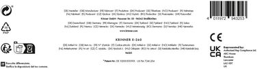 Підставка для ялинки KRINNER X-260 з педаллю та баком 3,5 л, для дерева до 2,6 м, Німеччина