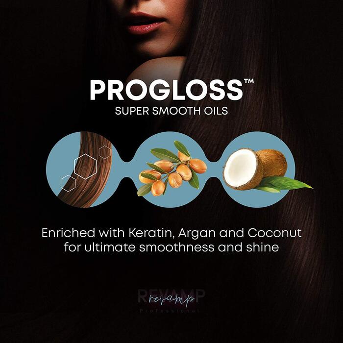 Керамічна електрощітка-стайлер Revamp Progloss Deepform для вирівнювання волосся, 5 температурних режимів, для сухого та вологого волосся, чорна