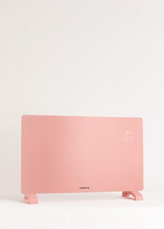 Електричний скляний конвектор з Wi-Fi, LED-екраном, 2000 Вт, пастельно-рожевий, CREATE/WARM CRYSTAL