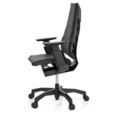 Офісне крісло GENIDIA BLACK з екошкіри, чорне hjh OFFICE