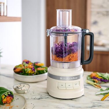 Кухонний комбайн KitchenAid 5KFP1319EAC Cream 2.1л: подрібнювач з регульованим диском, насадка-кубик, 400W