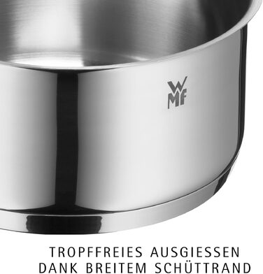 Каструля WMF Diadem Plus для індукційних плит 20 см, 3.7 л, зі сталі, підходить для посудомийки