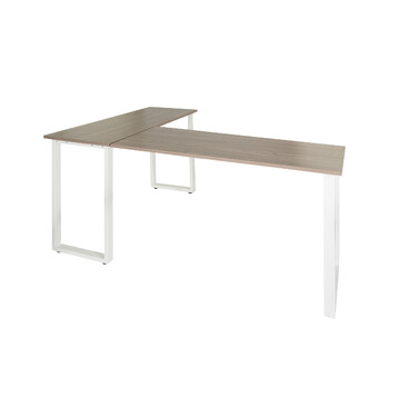 Робочий стіл WORKSPACE BASIC I 165 x 120 см сірий / білий hjh OFFICE
