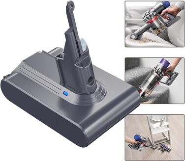Акумулятор KUNLUN V7 для пилососів Dyson V7 (SV11, Absolute, Animal, Motorhead, Trigger, Car+Boat, Fluffy, HEPA, Mattress) – змінний акумулятор для пилососа
