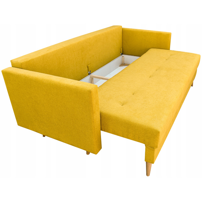 Диван BIRD Meble, 216 x 92 см, оббивка тканина, жовтий
