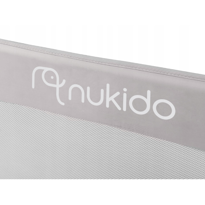 Захисна бічна стінка для ліжка Nukido 722400, 180 x 42 x 35 см, сіра