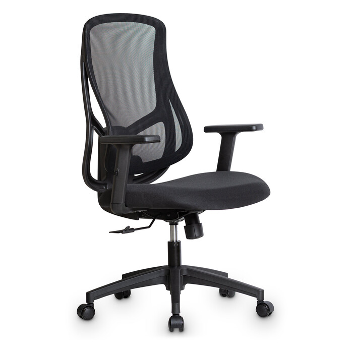 Крісло Mealux Flow Lite Fabric Black (арт. HF-B20 F/B)