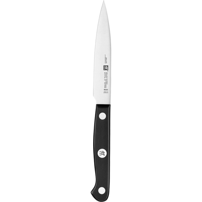 Набір ножів ZWILLING Gourmet 7-тг. та 6-тг. з бруском, нержавіюча сталь, Twin Grip, чорно-коричневі ручки