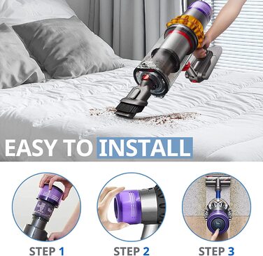 Hepa-фільтр JORAIR для пилососа Dyson V11/V15, миючий, сумісний з Animal/Absolute/Torque Drive/Fluffy/Complete Pro, набір 2 шт, заміна DY-970013-02 & 97001302