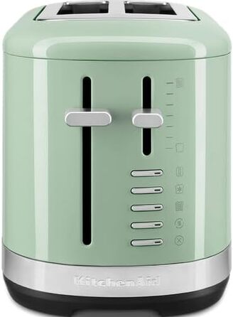 Тостер KitchenAid для 2 скибок, ретро дизайн, нержавіюча сталь (Колір: Фісташка) - 7 функцій