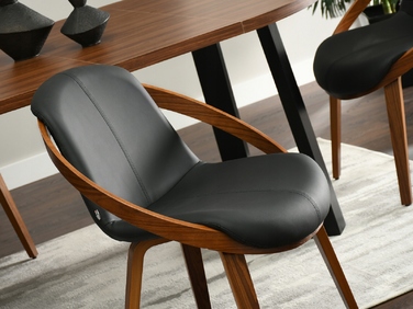 Стілець Mebel-Partner, штучна шкіра, чорний, 1 шт.