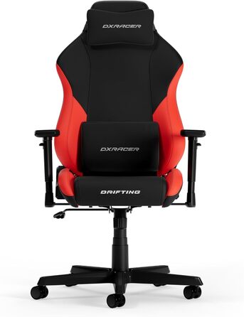 Ігрове крісло DXRacer DRIFTING L чорне та червоне, екошкіра, оригінал