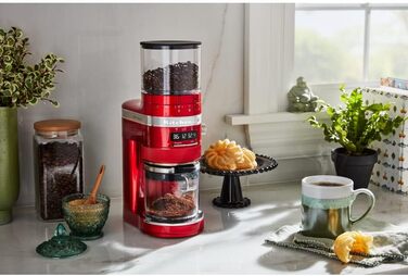 Кавомолка KitchenAid Artisan, червона «Любовне яблуко», електрична, модель KI5KCG8433