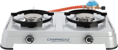Газовий намет Campingaz Camping Cook CV - 2 конфорки, сірий, для кемпінгу, працює на картриджах
