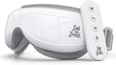 Масажер для очей Bob and Brad EyeOasis 2 з підігрівом, музикою та компресією, електричний. Зменшує темні кола та сухість очей. Маска для очей з пультом керування.