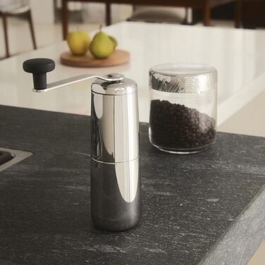 Кавомолка ручна Alessi Slow Coffee KT01 з нержавіючої сталі 18/10 та термопластику