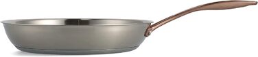 Набір сковорідок BK Cookware Rose, 2 шт, нержавіюча сталь, 24/28 см, сріблястий