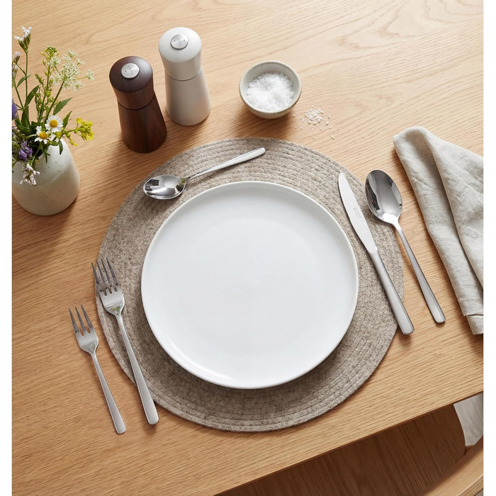 Набір столових приборів Russell Hobbs Vienna 24 предмети, нержавіюча сталь, на 6 осіб: ножі, виделки, чайні та столові ложки, дзеркальне полірування, можна мити в посудомийній машині