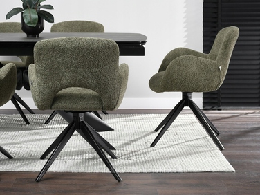 Стілець Mebel-Partner, оббивка тканина, зелений, 1 шт.