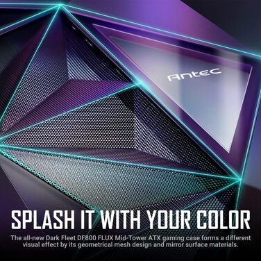 Корпус для ПК Antec DF800 Flux ATX, 2xUSB2.0, 1xUSB3.0, без блока живлення
