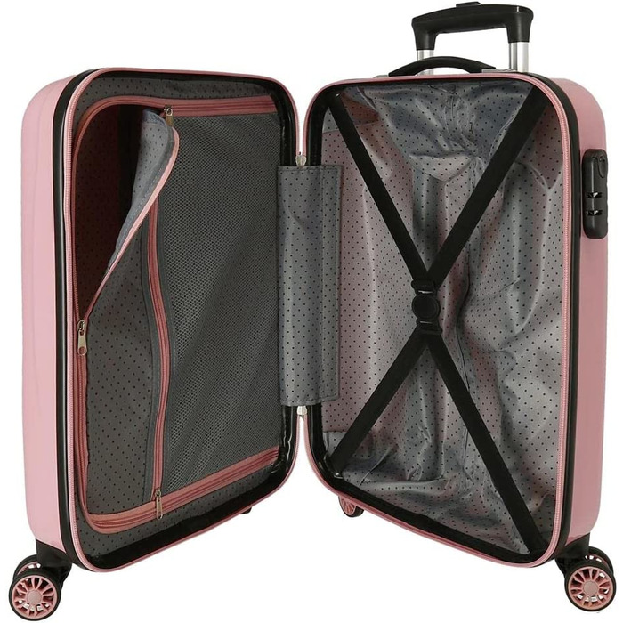 Дитяча валіза Disney Wish Come Happen, рожева, 50x38x20 см, ABS, 34 л, 1,8 кг, 2 колеса, ручна поклажа