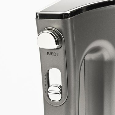 Міксер ручний Girmi SB42 Mastro Mix 300 Вт, 5 швидкостей, сірий - для збивання крему, тіста