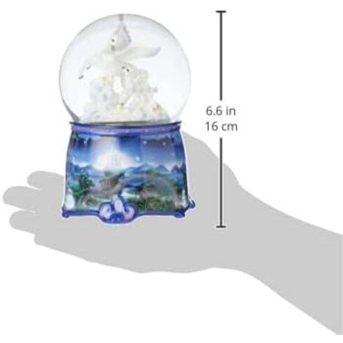 Музична скринька-снігова куля з єдинорогом Spieluhrenwelt 25175, глітерна, для дітей