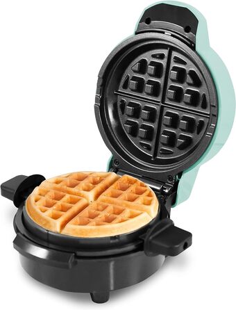 Вафельниця Elite Gourmet EWM380M з антипригарним покриттям, товсті вафлі 3,8 см, для кето, сніданків, сендвічів та яєць, легке очищення, м'ятна