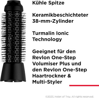 Насадка-щітка Revlon One-Step, кругла, чорна, для укладки волосся