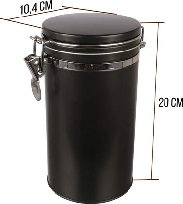 Банка для зберігання кави Dosenritter 20x10,4 см чорна