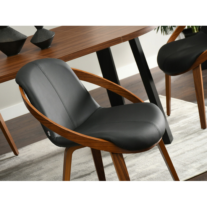 Стілець Mebel-Partner, штучна шкіра, чорний, 1 шт.