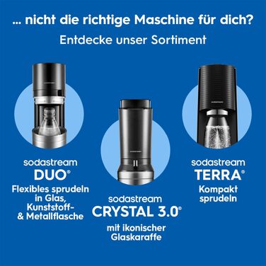 Сифон для газування води SodaStream ART, пляшка 1л та циліндр CO2, чорний